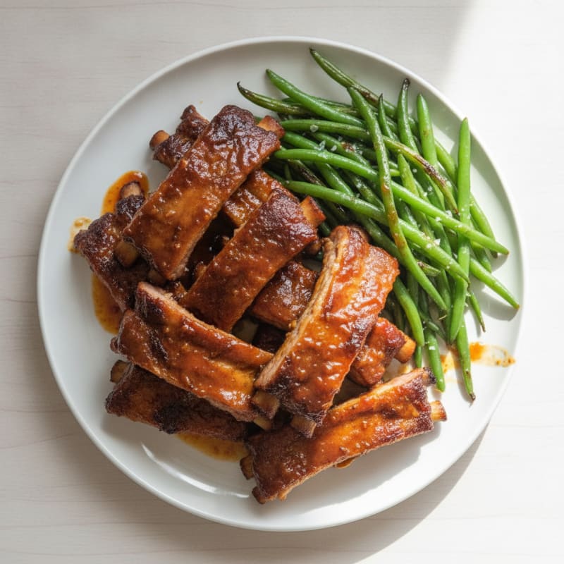 Smoked BBQ Ribs with Tangy Glaze