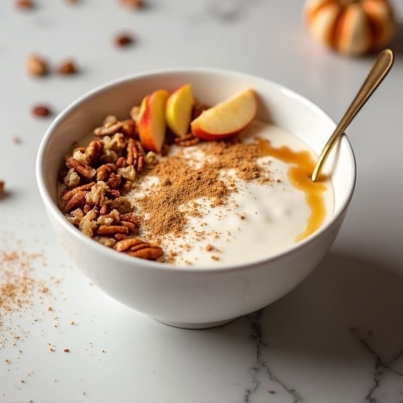 Creamy Gingerbread Spiced Yogurt Bowl