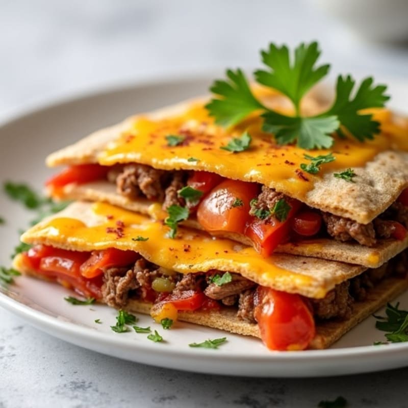 Lean Steak and Loaded Veggie Quesadillas