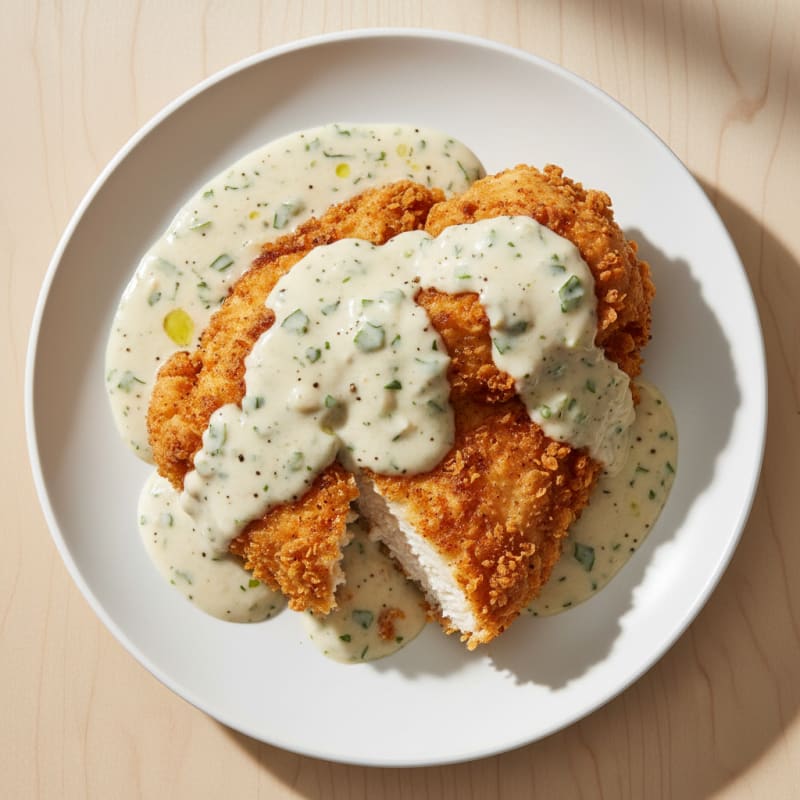 Buttermilk Fried Chicken with Creamy Gravy