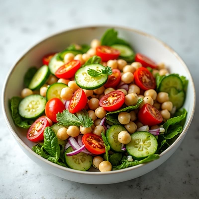 Fresh Lupini Bean and Crunchy Vegetable Salad