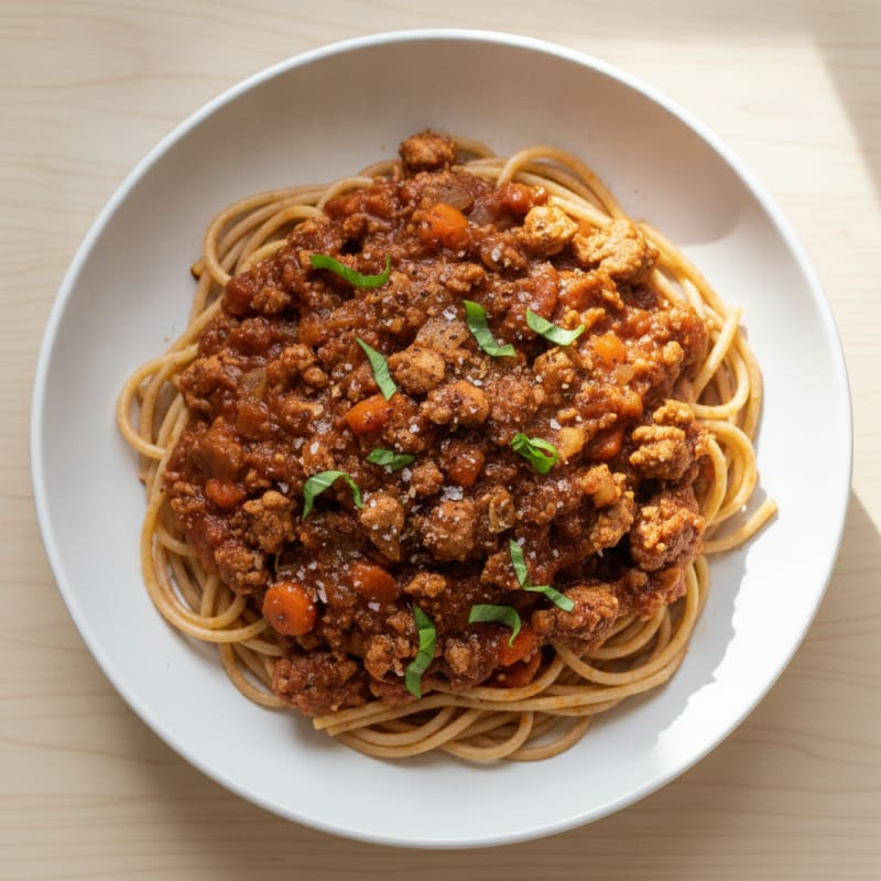 Turkey Mince Spaghetti Bolognese