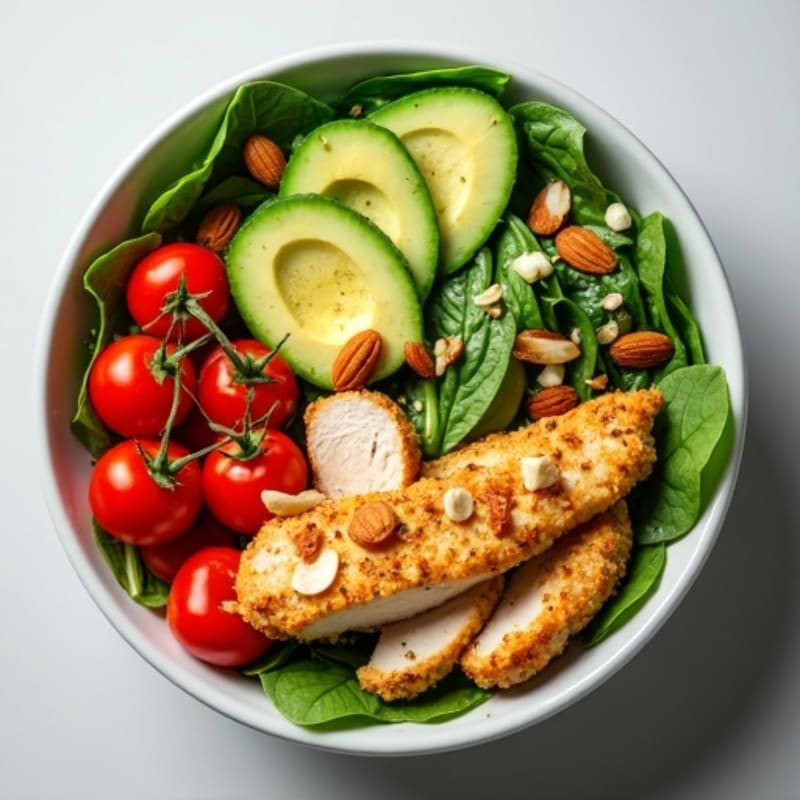 Crisp Chicken and Avocado Power Bowl