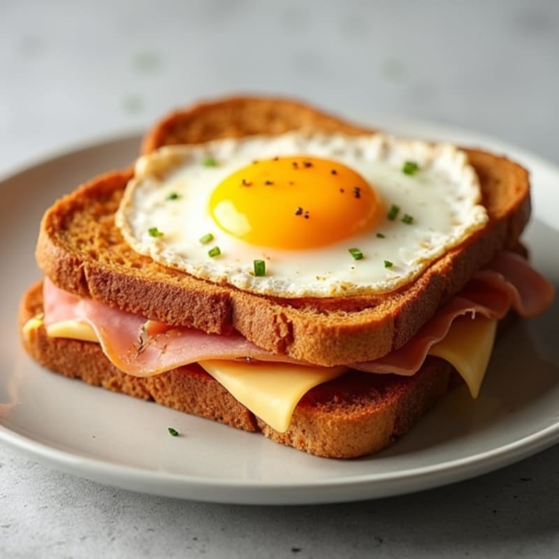 Crispy Open-Face Ham and Swiss Melt