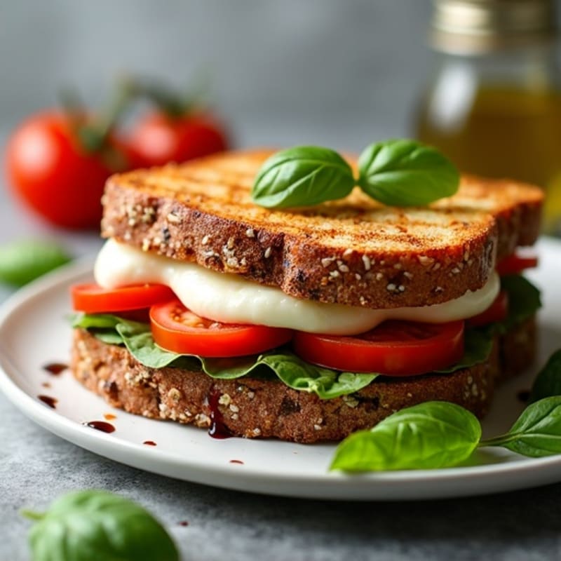 Crispy Grilled Caprese Sandwich