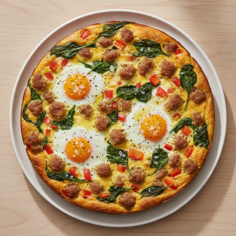 Savory Egg and Turkey Sausage Bake