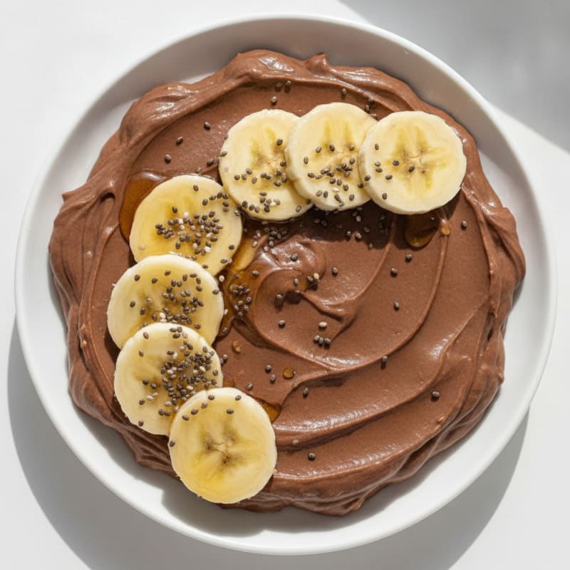 Silky Chocolate Protein Pudding with Banana