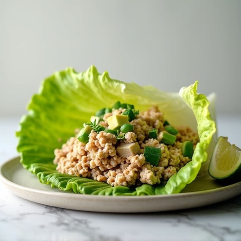 Creamy Avocado Turkey Lettuce Wrap