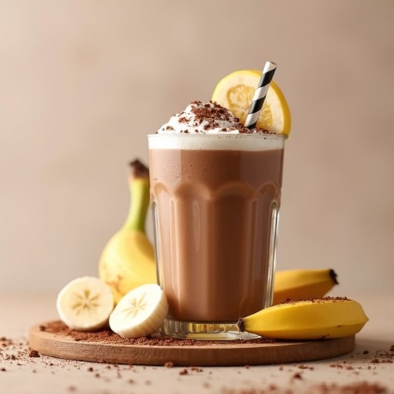Creamy Chocolate Banana Protein Smoothie