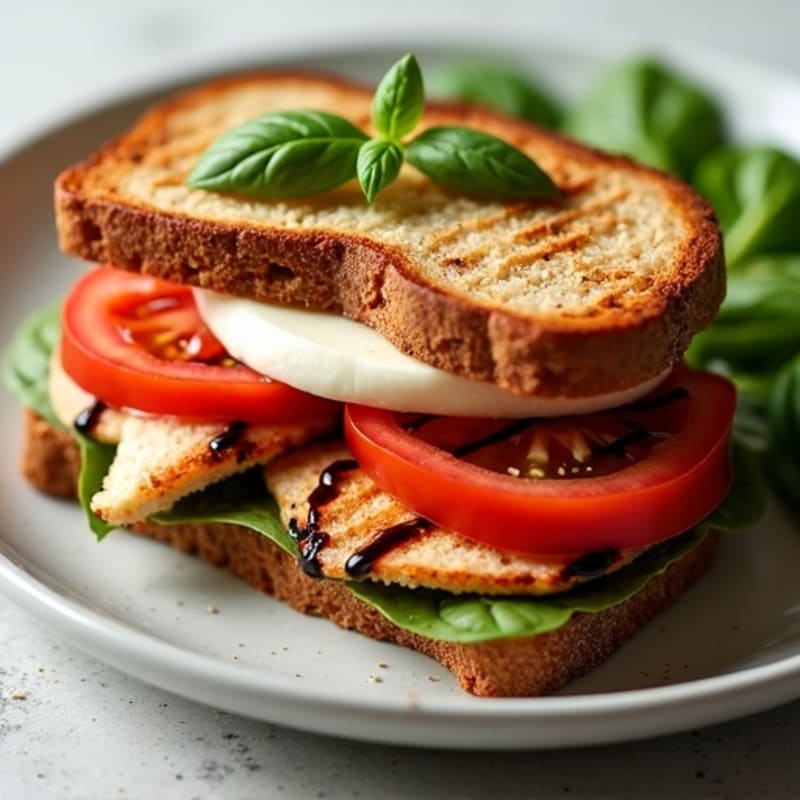 Crispy Grilled Caprese Sandwich