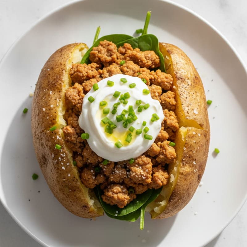 Loaded Baked Potatoes with Chives