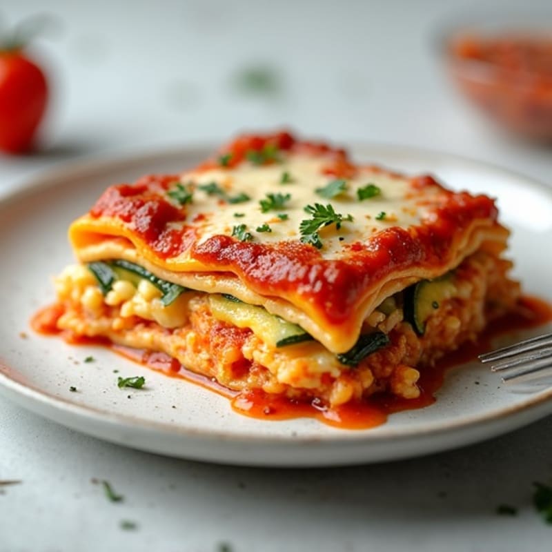 Creamy Lean Turkey and Zucchini Lasagna Bake