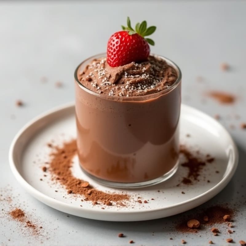Silky Chocolate Protein Mousse with Greek Yogurt