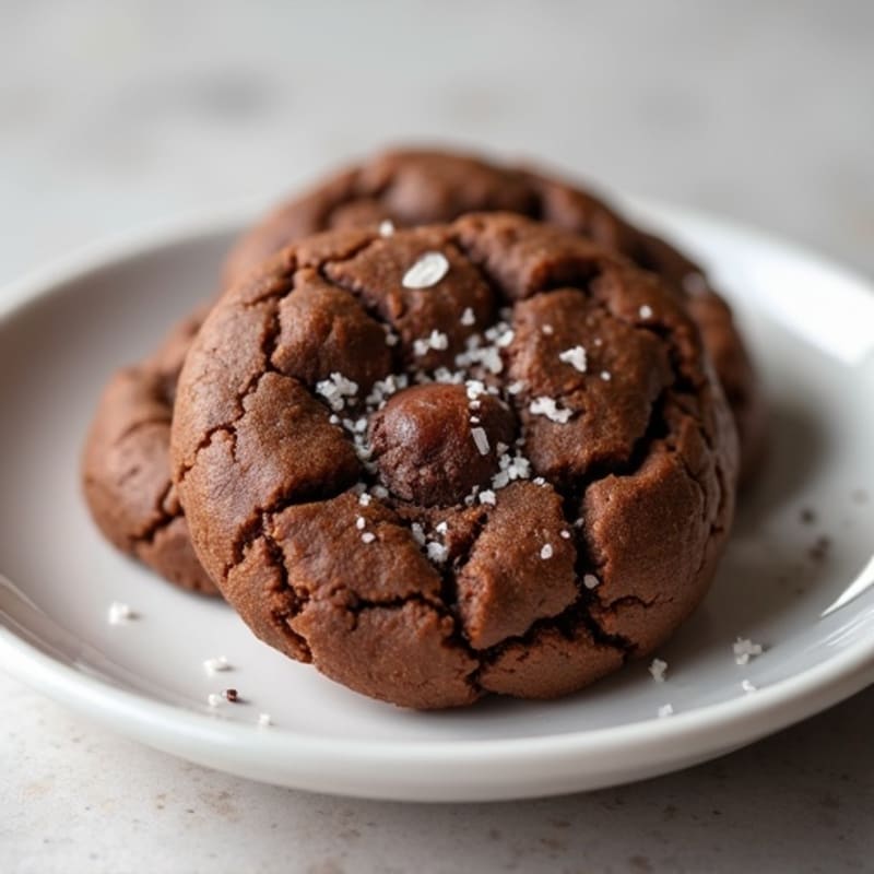 Dark Chocolate Almond Butter Sea Salt Cookies
