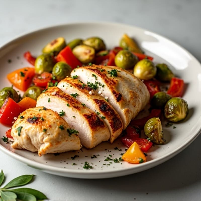 Sheet Pan Roasted Chicken and Crispy Vegetables