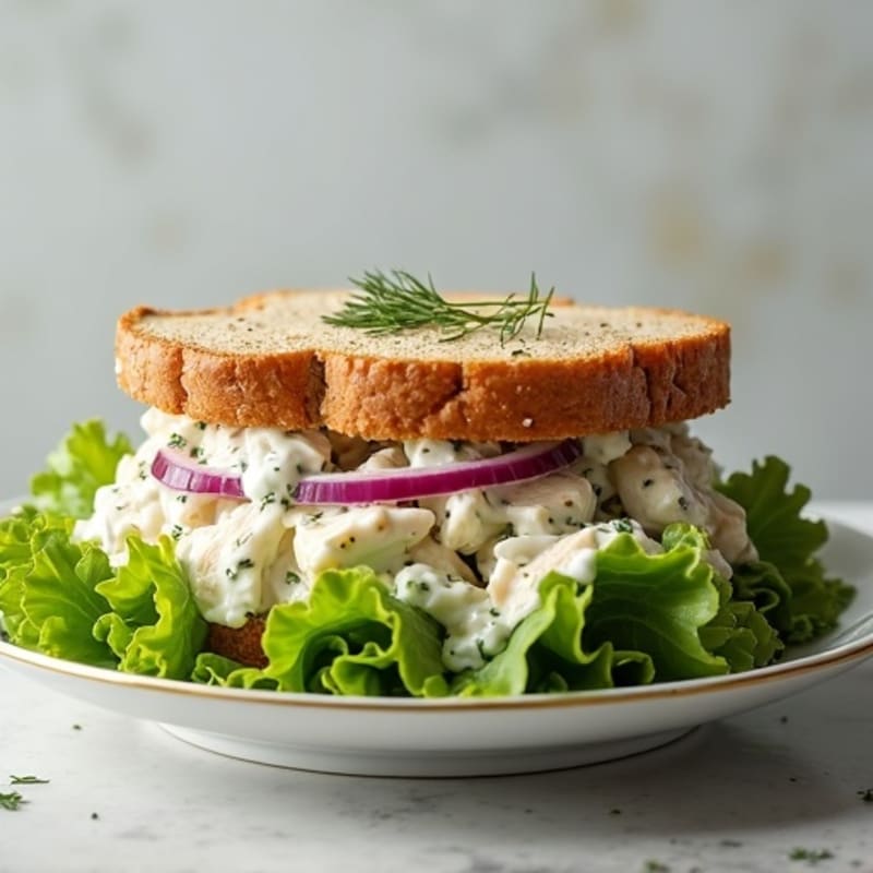 Creamy Herb Chicken Salad Sandwich
