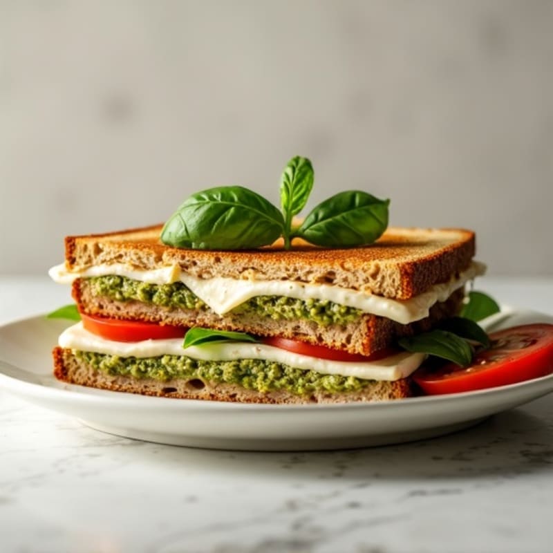 Herb-Pesto Turkey Panini with Fresh Mozzarella