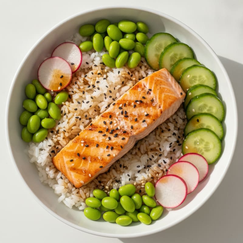 Salmon Sushi Rice Bowl