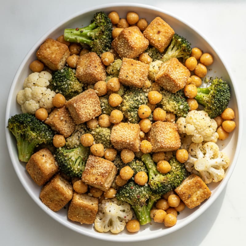 Roasted Vegetable and Chickpea Bowl