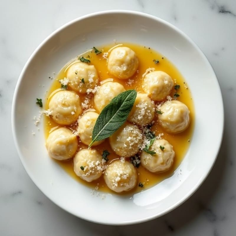 Herb-Ricotta Gnocchi with Brown Butter Sage Sauce