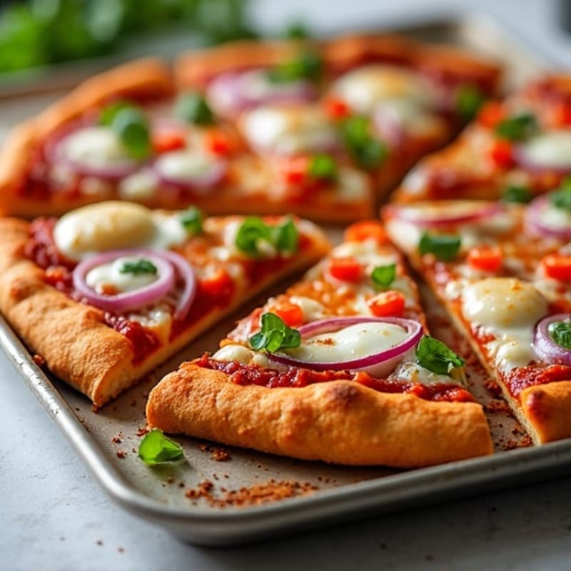 Sheet Pan Chicken BBQ Ranch Pizza