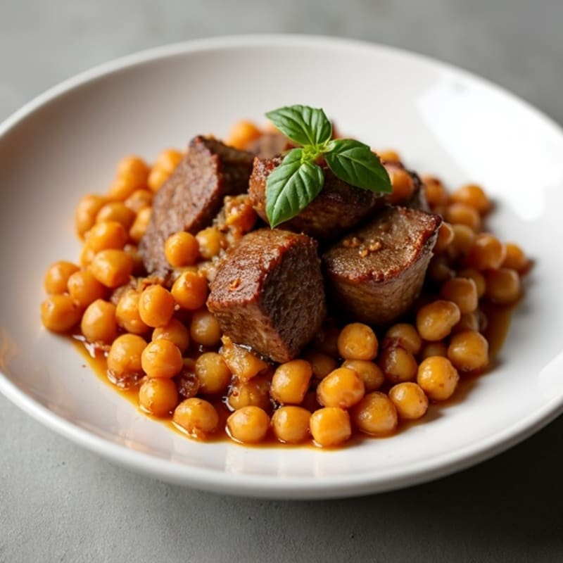 Slow-Cooked Spiced Lamb with Apricots and Chickpeas