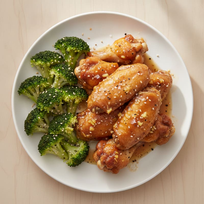 Honey-Garlic Glazed Chicken Wings