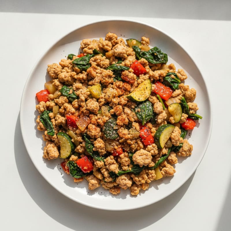 Ground Turkey and Vegetable Skillet
