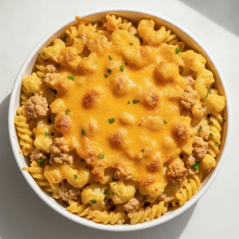 High-Protein Cauliflower Mac and Cheese