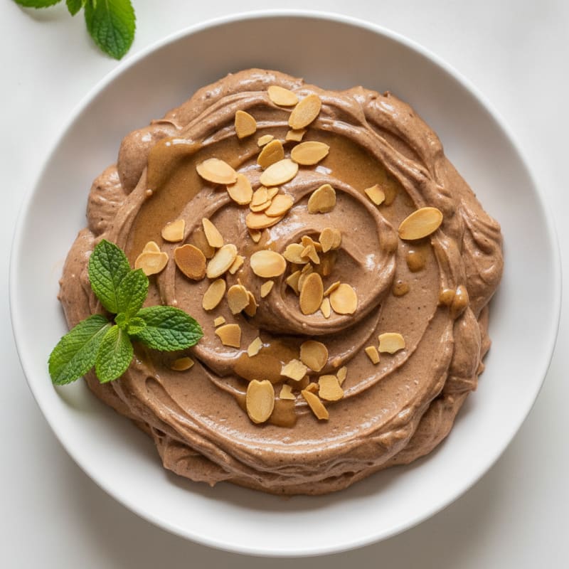 Silky Greek Yogurt Protein Pudding with Almond Butter
