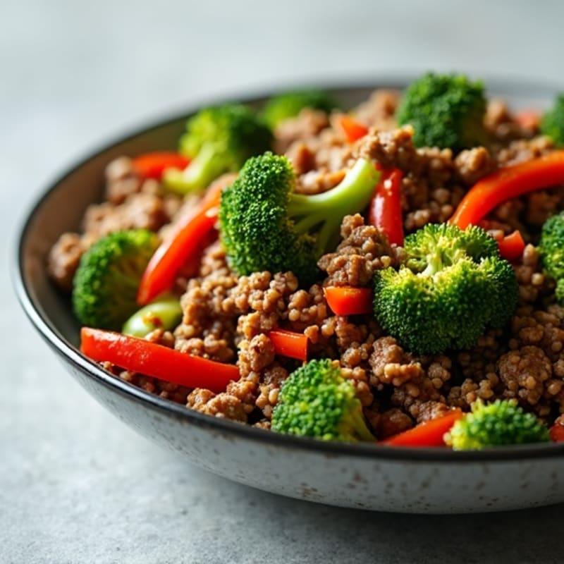 Crispy Lean Ground Beef and Broccoli Stir-Fry