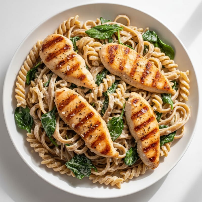 Creamy Garlic Parmesan Chicken Fettuccine