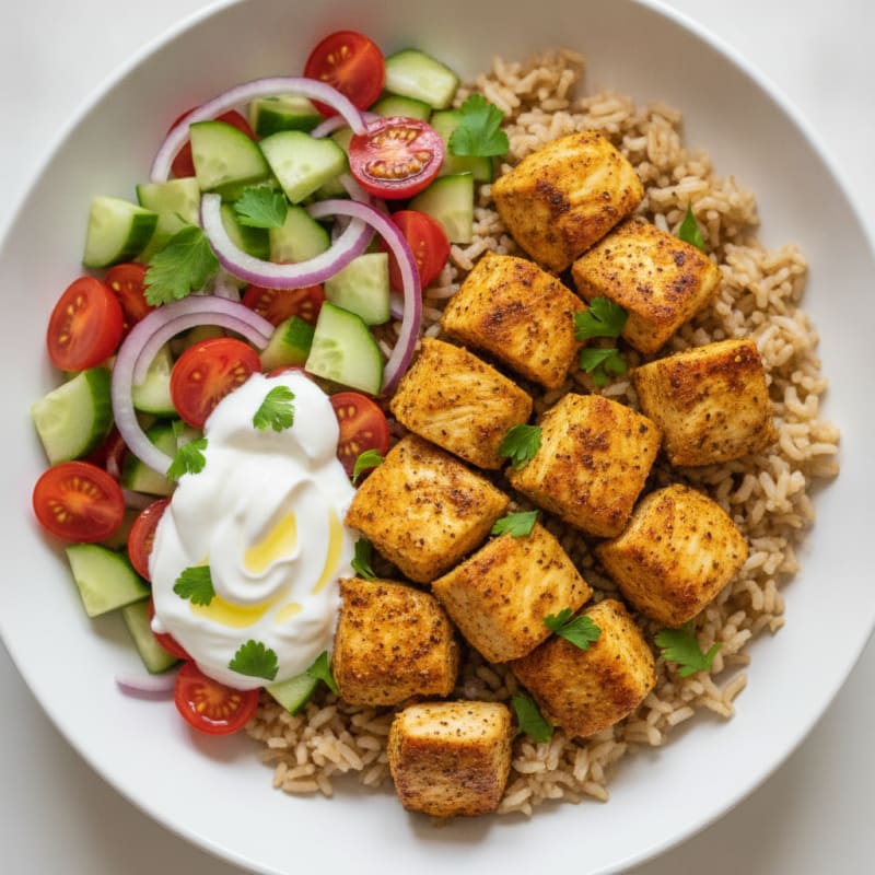 Chicken Shawarma Rice Bowl