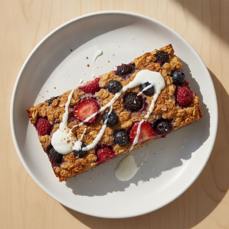 Baked Oatmeal Berry Breakfast Bar
