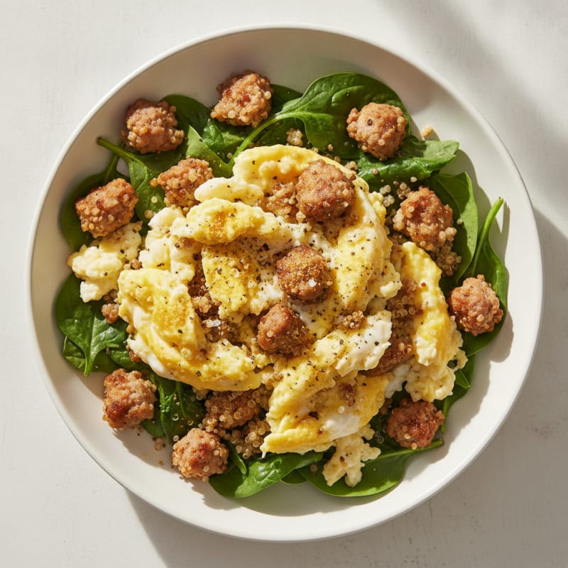 Hearty Egg and Quinoa Breakfast Bowl