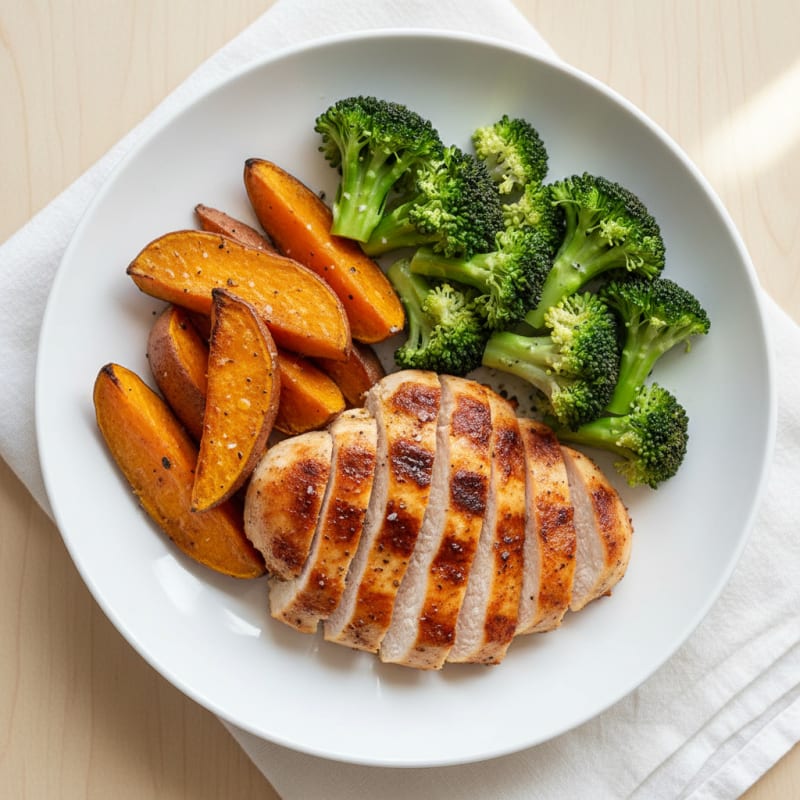 Grilled Chicken and Sweet Potato Power Bowl