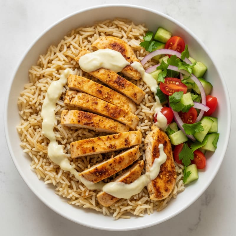 Chicken Shawarma Rice Bowl