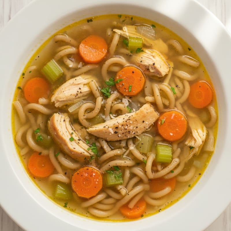 Homestyle Chicken Vegetable Noodle Soup
