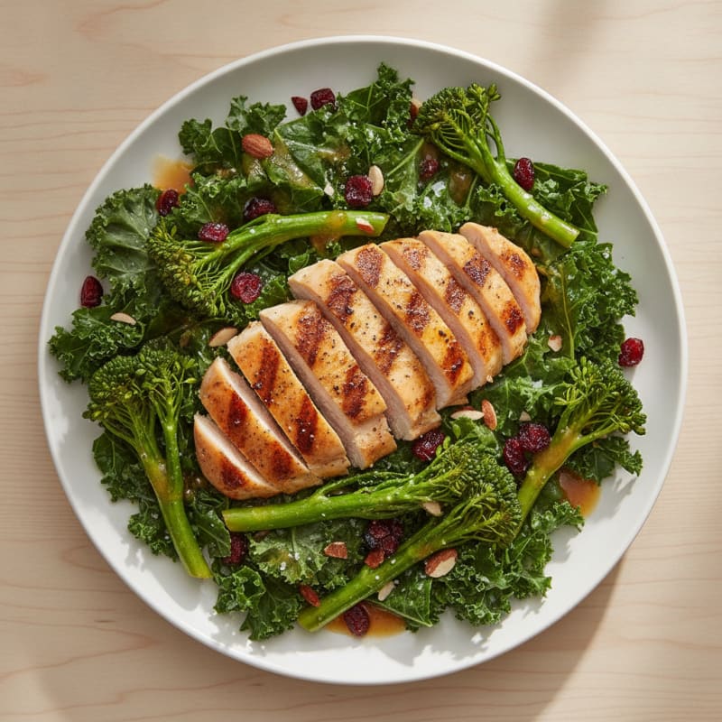 Grilled Chicken and Kale Salad