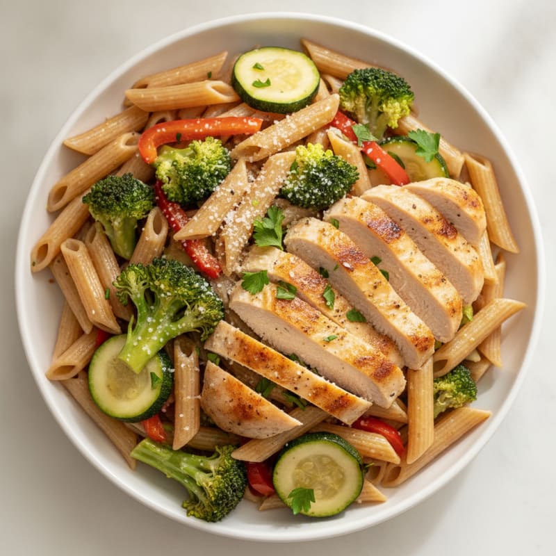 Whole Wheat Pasta Primavera with Chicken