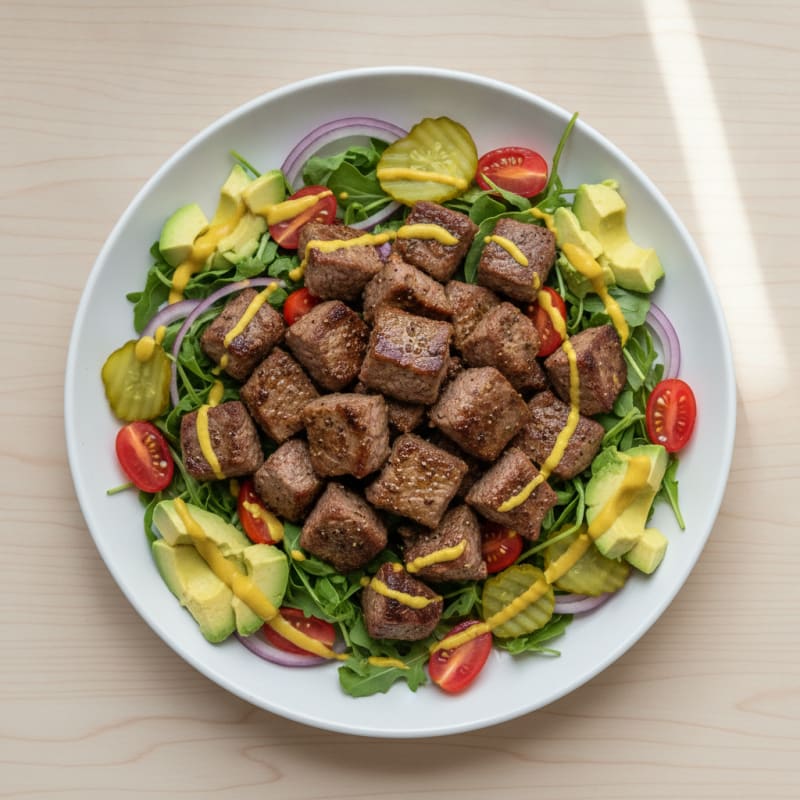 Steak Bites Burger Bowl