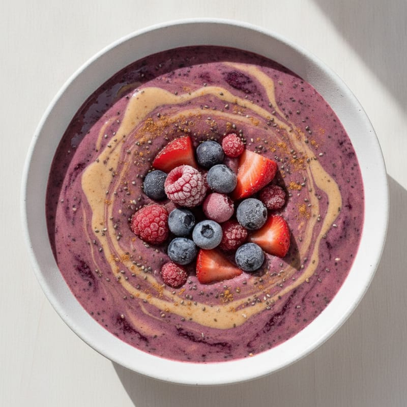 Berry-Almond Breakfast Smoothie