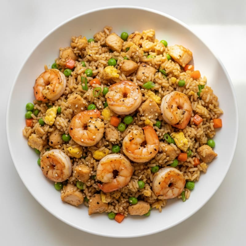 Chicken and Shrimp Fried Rice