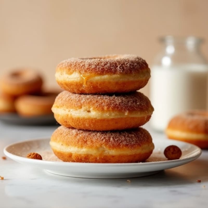 Baked Maple-Cinnamon Protein Donuts
