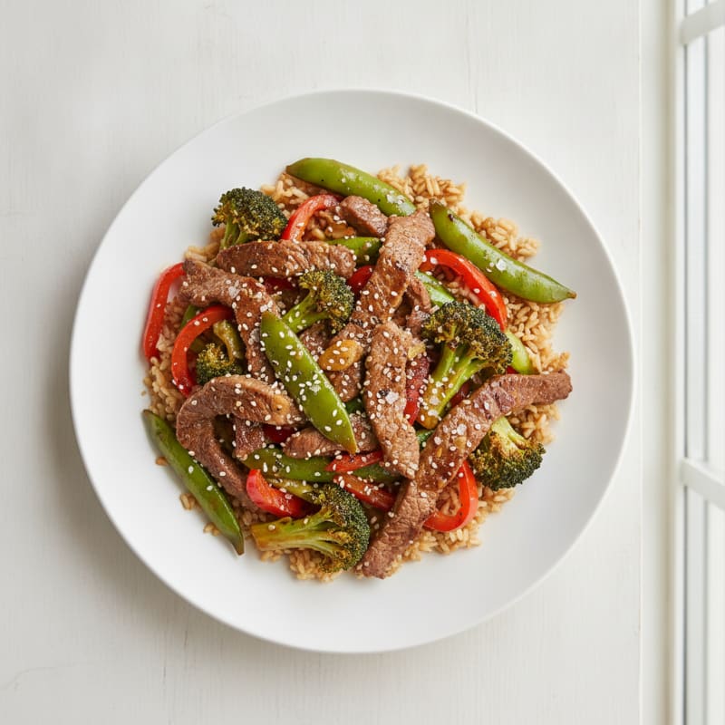 Sesame-Ginger Beef Stir-Fry