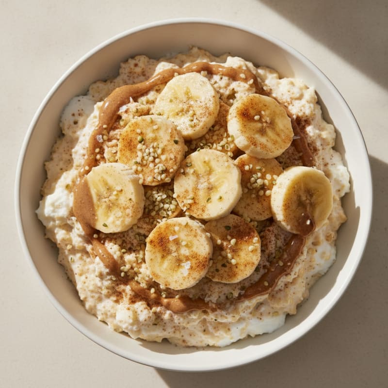 Banana Oatmeal with Egg Whites