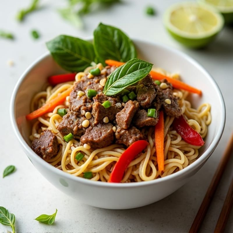 Ginger-Lemongrass Beef Noodle Bowl