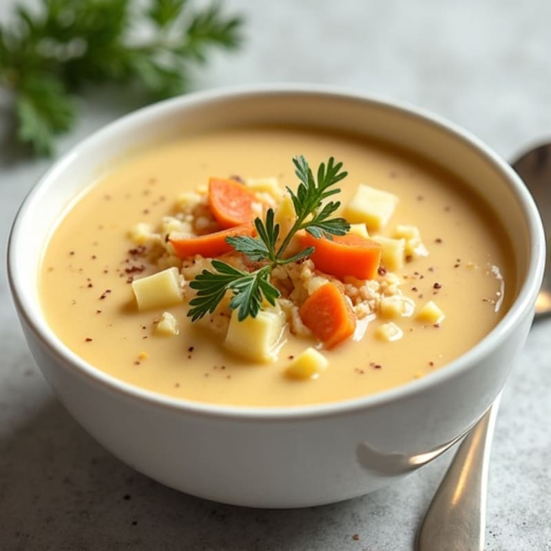 Healthy Creamy Baked Potato Soup