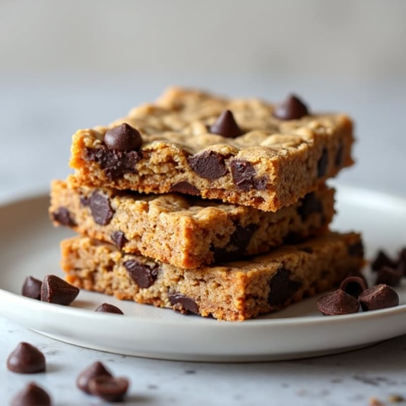 Protein-Packed Dark Chocolate Chip Cookie Bars