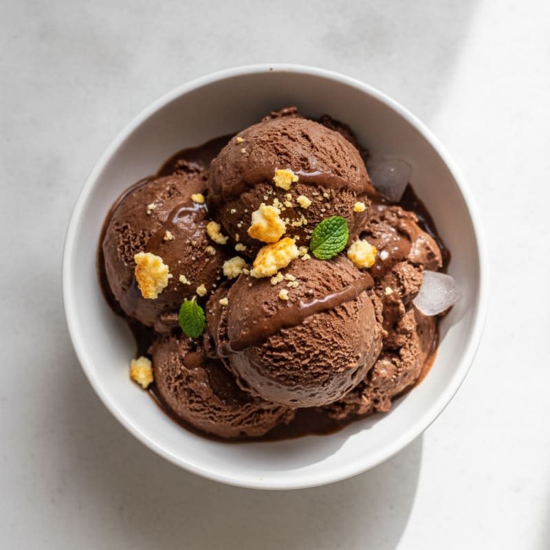 Chocolate Whey Protein Ice Cream